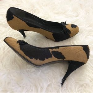 Stuart Weitzman animal print heels